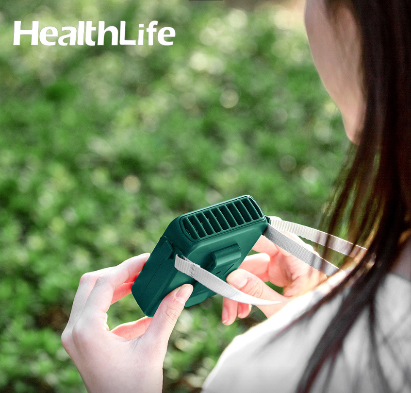 【限時特惠】HealthLife 迷你百變掛脖 USB 隨身風扇