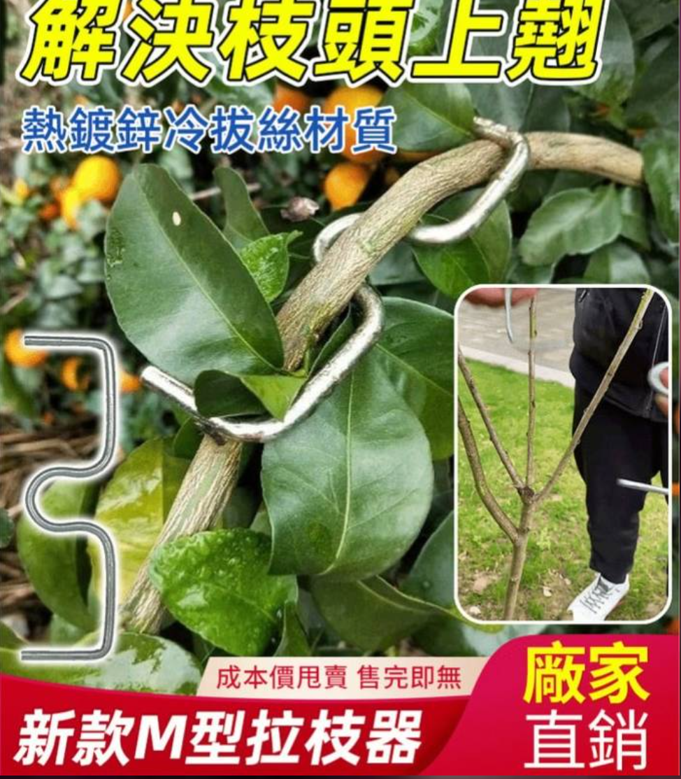 M型拉枝器，使用简单，省时省力，效率高，還可以重複使用